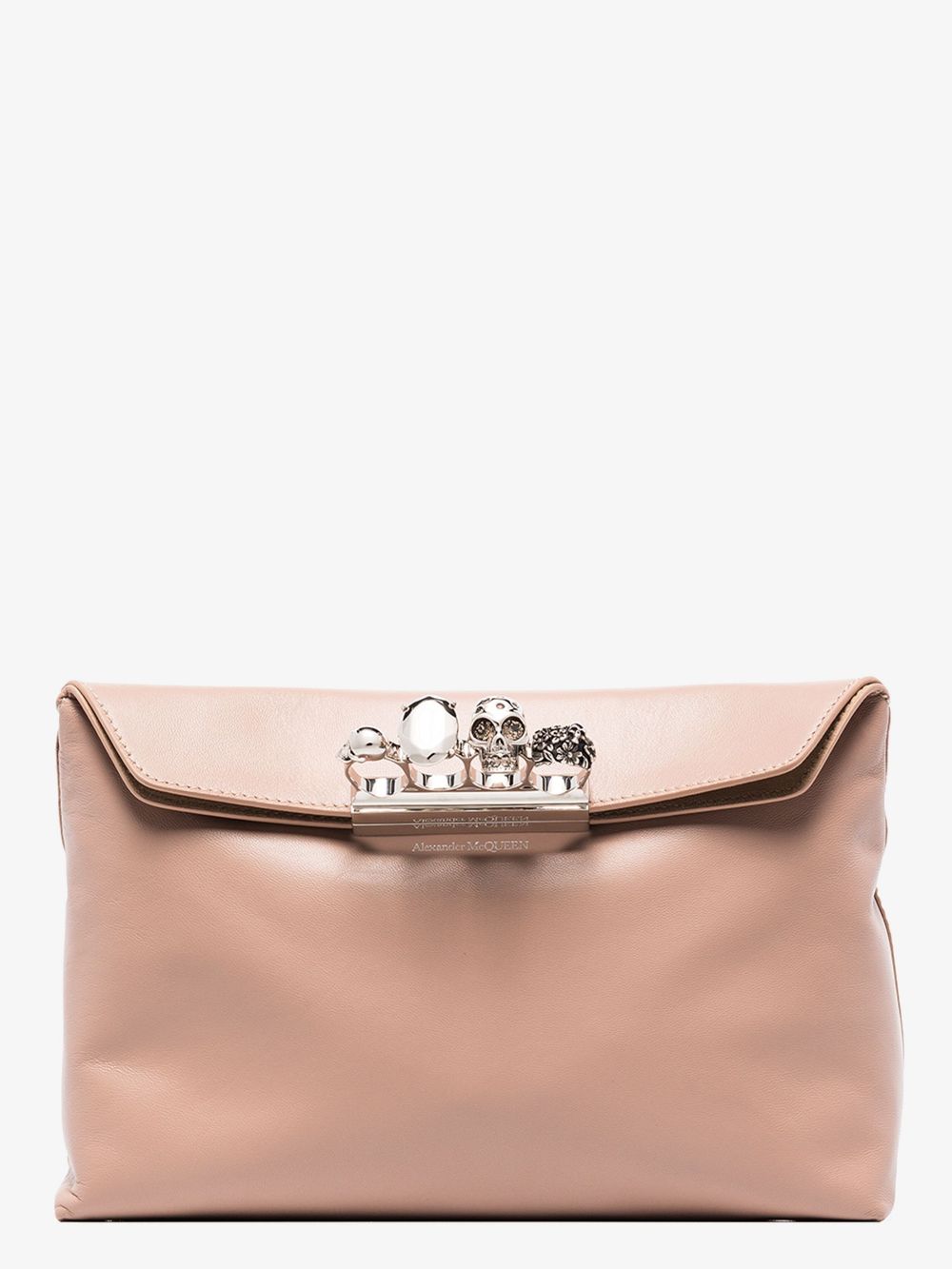 亚历山大麦昆(alexander mcqueen)新款女士粉色手拿包化妆包 631864