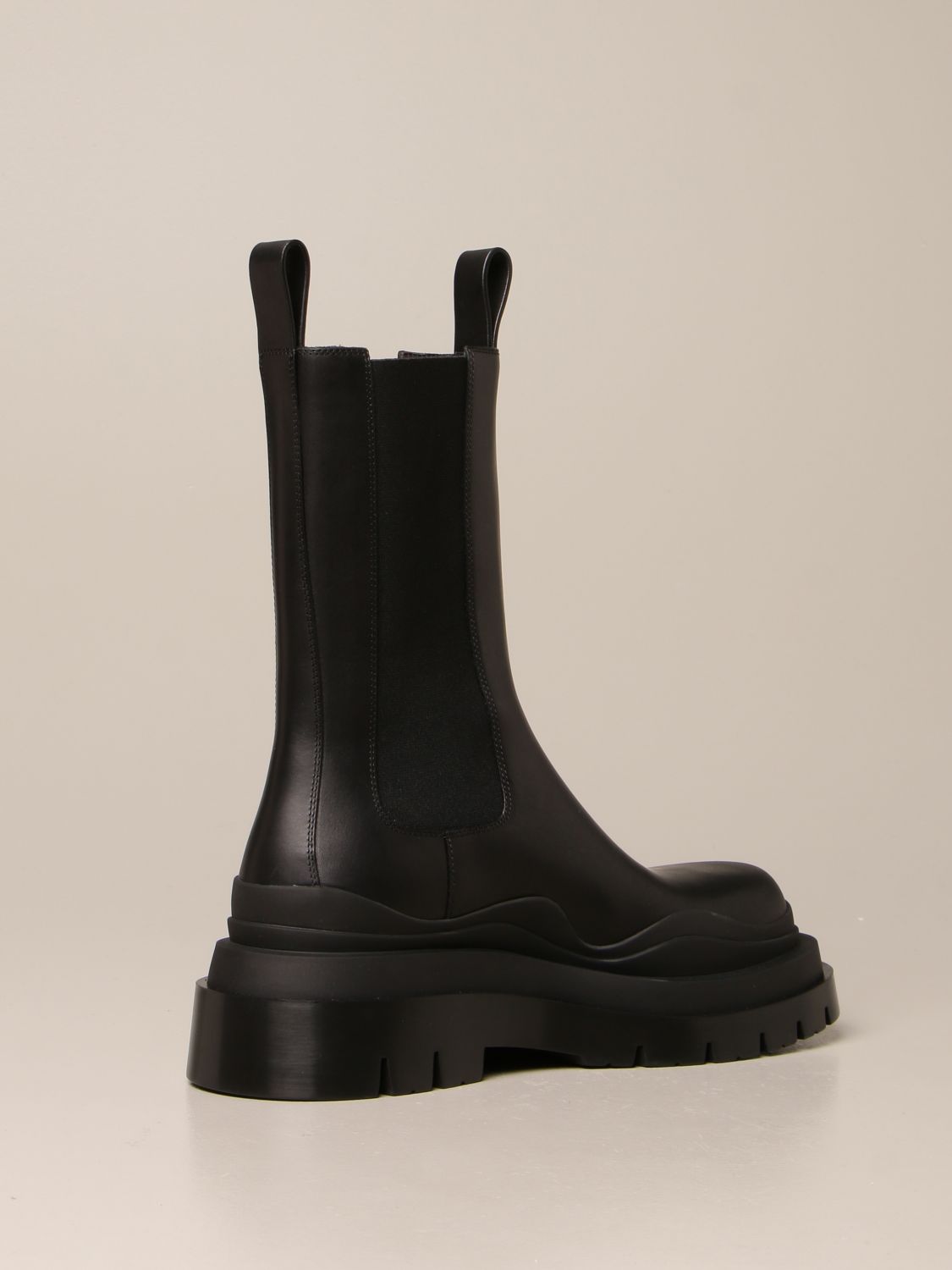 bottega veneta/bv/葆蝶家/宝缇嘉奢侈品女鞋女士新款黑色平底短靴