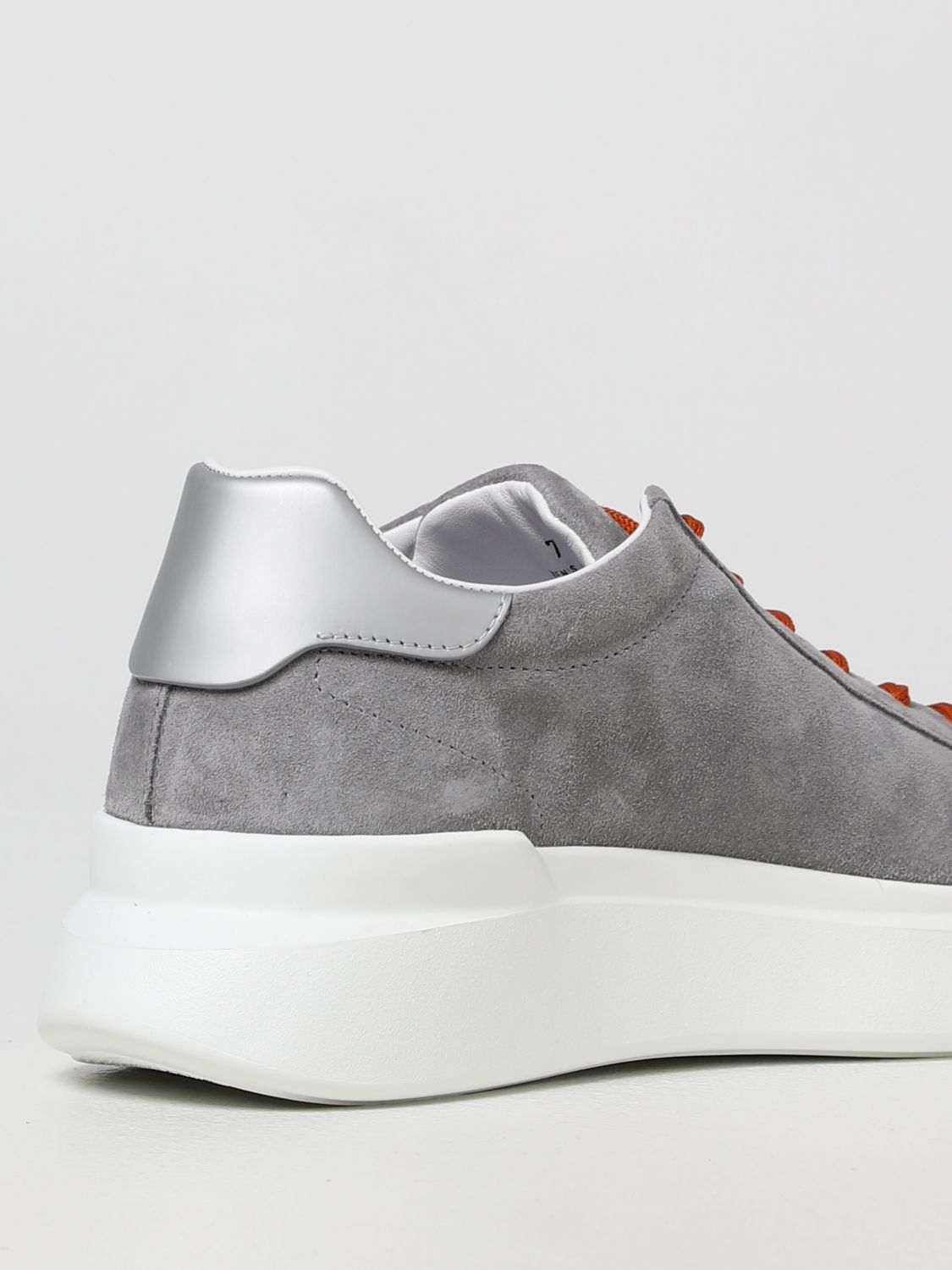 hogan/霍根/豪格新款男鞋男士浅灰色麂皮系带休闲运动鞋板鞋hxm5800