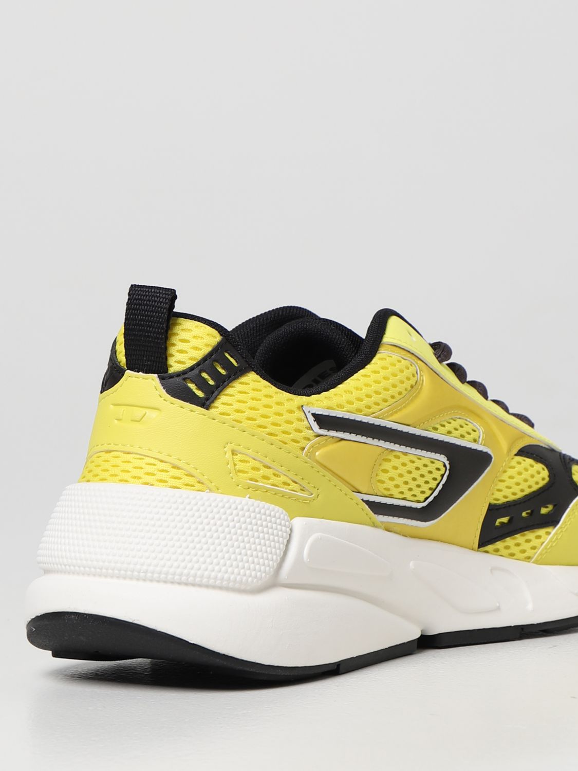 迪赛(diesel)奢侈品男鞋男士新款黄色系带sneakers休闲运动鞋 y02868