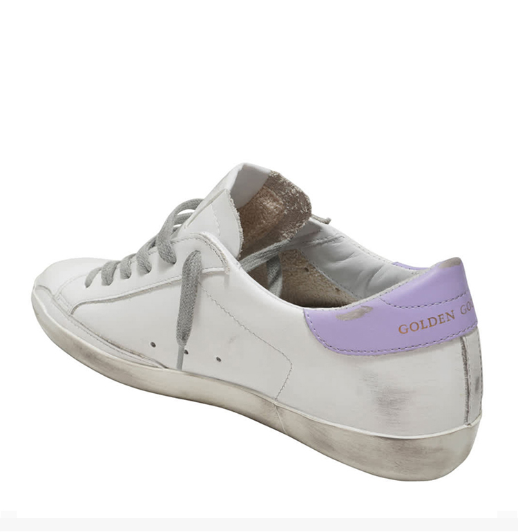 goldengoose黄金鹅奢侈品新款小脏鞋小白鞋女鞋白色蛇纹五星紫尾休闲