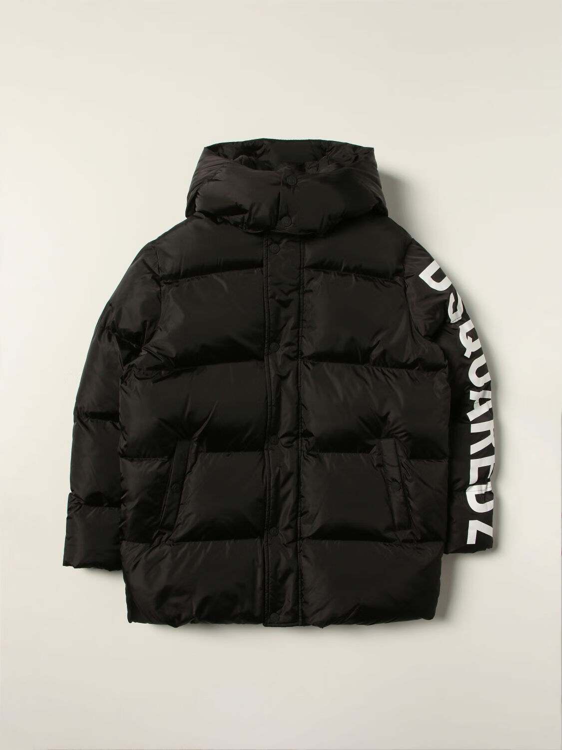 d二次方dsquared2童装男童黑色羽绒服dq0388d0黑色14