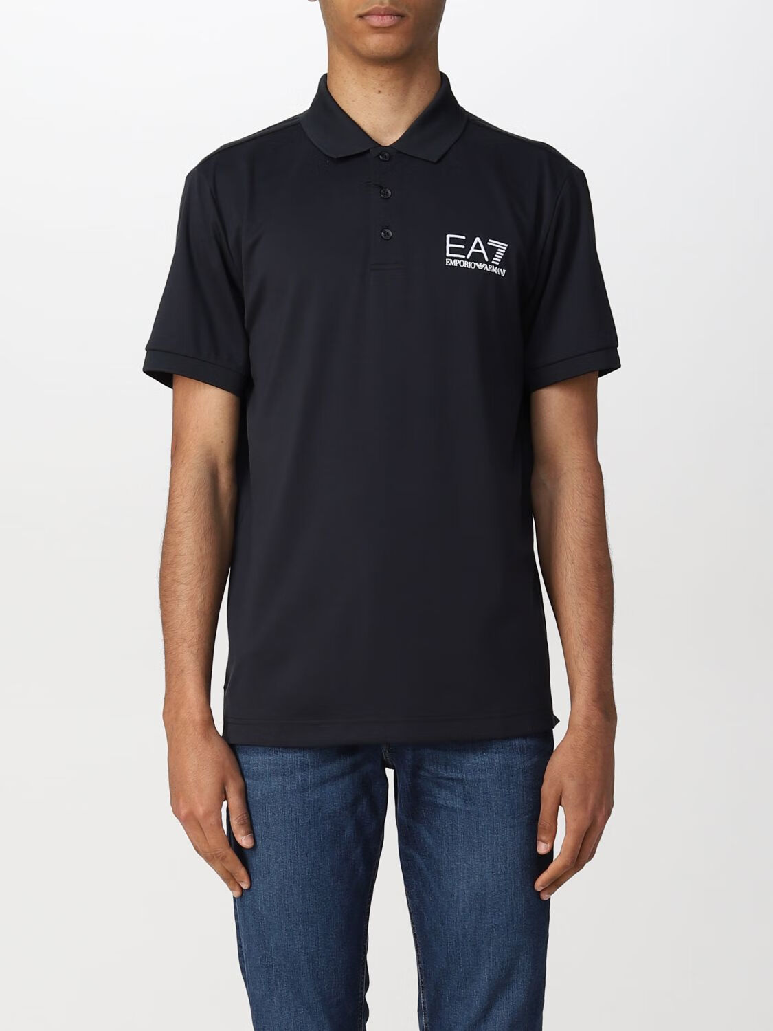 阿玛尼armaniea7新款奢侈品深蓝色男装polo衫深蓝色xxxl