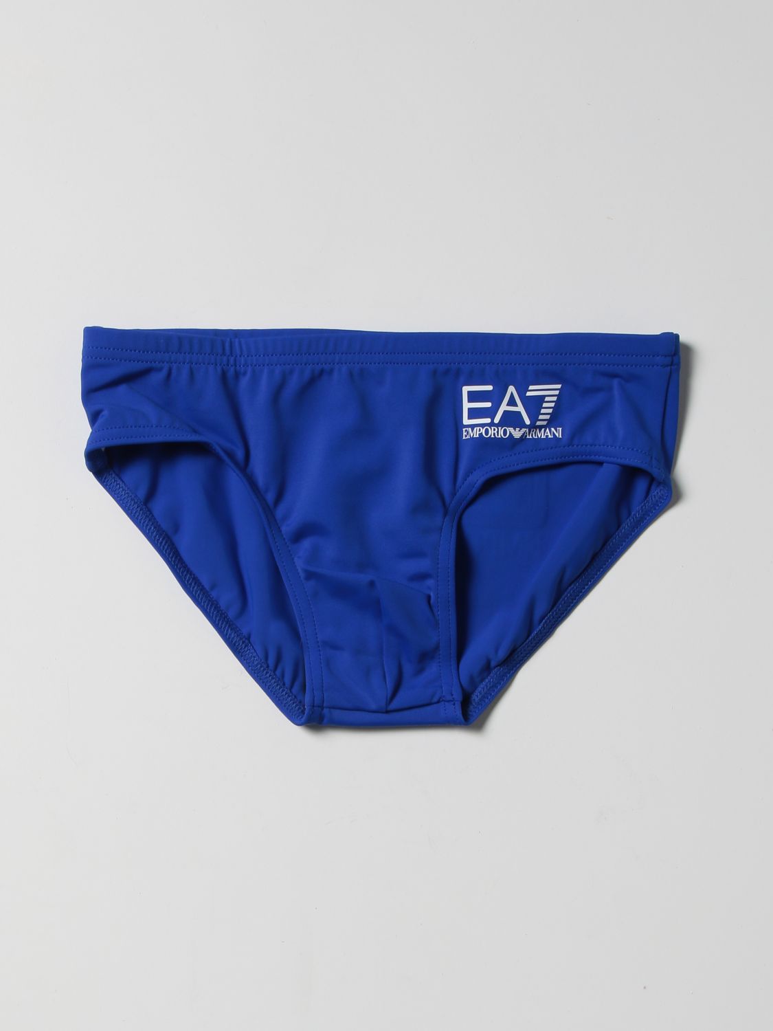阿玛尼armani新款奢侈品ea7童装男童蓝色三角泳裤蓝色10
