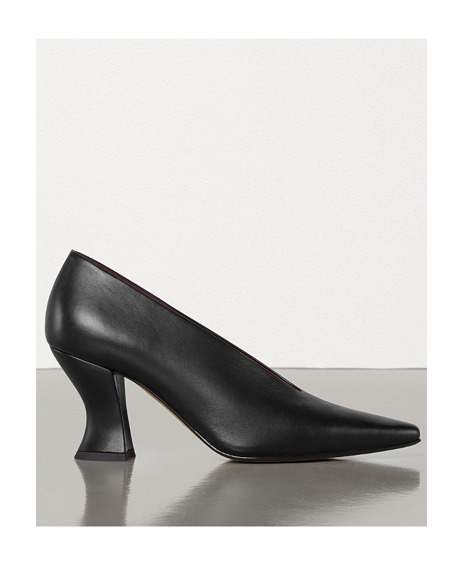 bottega veneta葆蝶家/bv/宝缇嘉女士奢侈品女鞋黑色almond高跟鞋