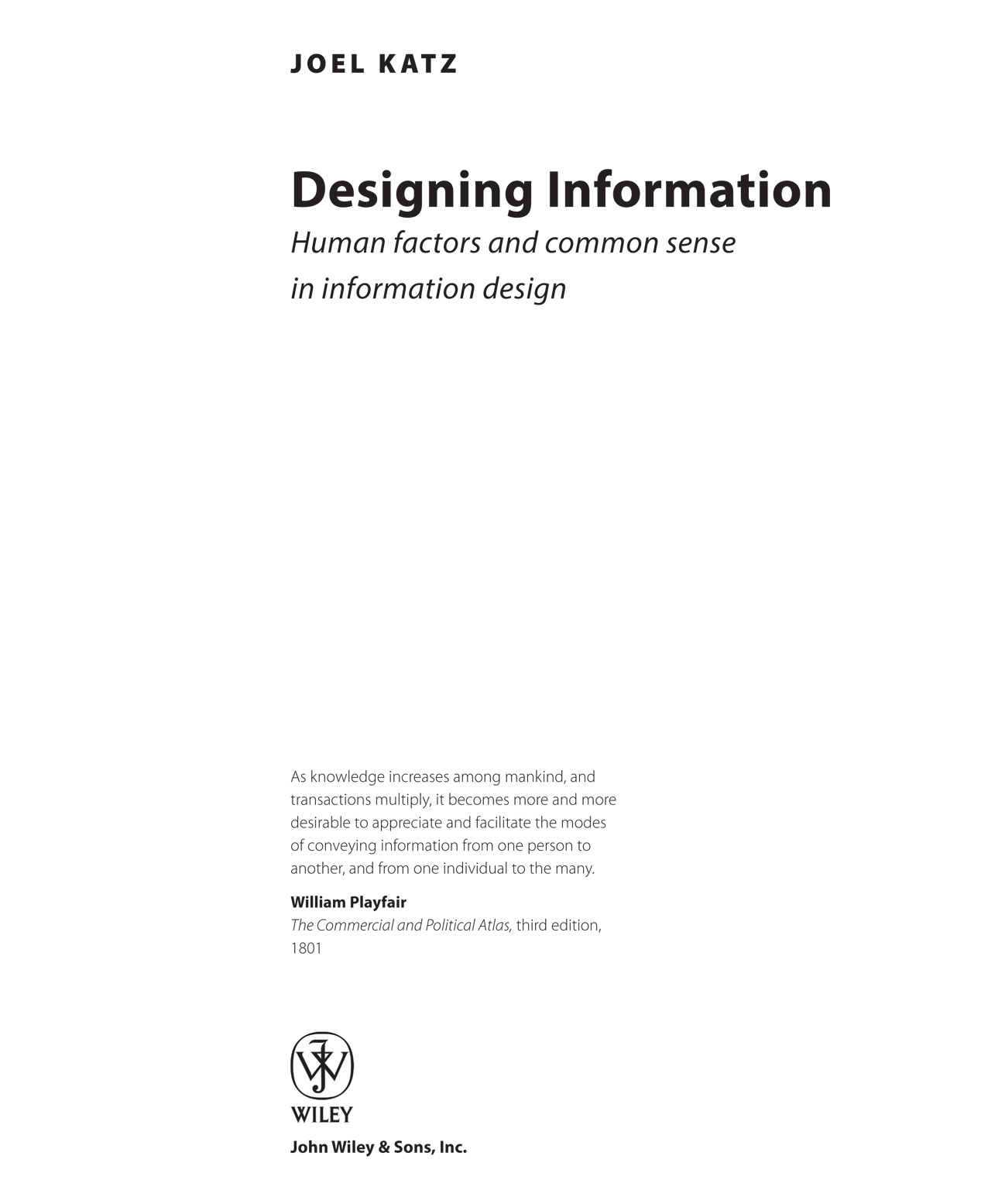 Designing information human factors and common sense in information design