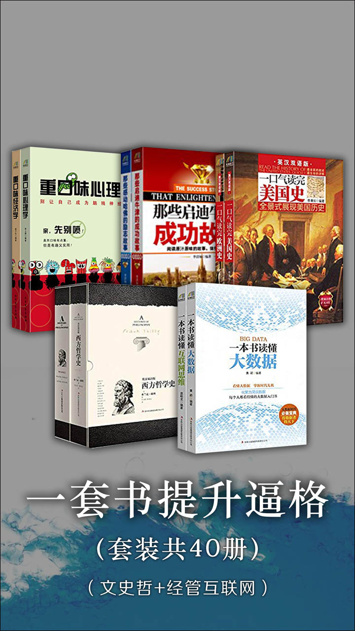 一套书提升逼格 文史哲经典与互联网大数据合集 套装共40册 庞晓龙 黄颖 李问渠 李杰卿 等 京东阅读 在线阅读
