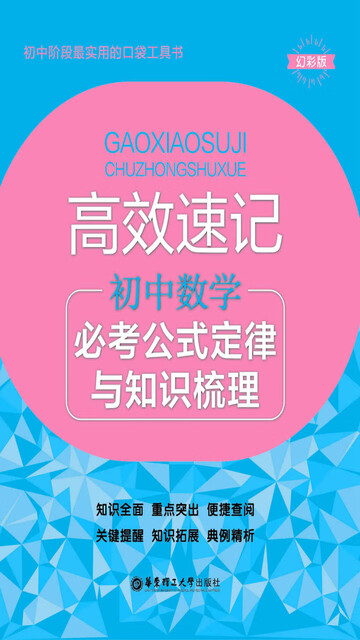 高效速记 初中数学必考公式定律与知识梳理pdf Doc Txt格式电子书下载 Vs电子书