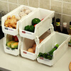 

Jingdong Supermarket] Ou Runzhe storage box Taiwan imports can be stacked plastic clothing storage box white large 5 sets