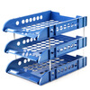 

Comix) B2133 durable three-tier file tray / file holder / file box gray office stationery
