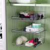 

Jingdong Supermarket] Ou Runzhe shelf under the hanging of creative wardrobe storage finishing rack three loaded