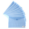 

Comix 10 loaded A4 fashion transparent button bag file bag briefcase A1707 blue
