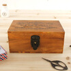 

Jingdong supermarket green reed zakka solid wood series with a small wooden box storage box old wooden color