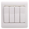 

Simon Electric simon S51041BY four open single control with fluorescent key switch 58 series 86 switch socket panel elegant white