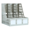 

Effective deli 9833 office triple file box gray