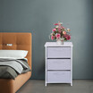 〖Follure〗Vertical Dresser Storage Tower Sturdy Steel Frame Wood Top Storage Cabinet