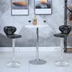 〖Follure〗Set of 2 Leather Adjustable Bar Stools Counter Height Swivel Stool By Leopard