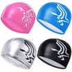 Gorro de natación PU hombres y mujeres cabello largo impermeable protector solar moda protección auditiva