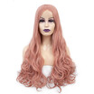 Yyong Long Synthetic Cosplay Lace Front Wigs Heat Resistant Pink Glueless Natural Wave Hairline For Women yyong kopen in de aanbieding