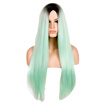 Great Power Star Europeamerica Long Straight Hair Green Gradient Middle Parting Fashion Cosplay Synthetic Wig great power star kopen in de aanbieding Great Power Star Europeamerica Long Straight Hair Green Gradient Middle Parting Fashion Cosplay Synthetic Wig great power star kopen in de aanbieding