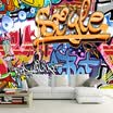 Custom 3D Stereo Photo Wallpaper Modern Abstract Artistic Wall Mural Cartoon Graffiti Papel de pared para el restaurante KTV Bar 3D Decor