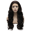 Iwona Synthetic Hair Lace Front Long Wavy Dark Brown Wig iwona kopen in de aanbieding