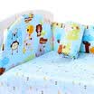 Like elephibab cotton crib three-piece removable washable bed bed with baby bed kit 120 70cm jungle