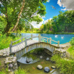 Colomac Custom Wall Mural Papers Home Decor Small Bridge Lake Water 3D Nature Landscape Photo Background Painting Wallpaper colomac kopen in de aanbieding Colomac Custom Wall Mural Papers Home Decor Small Bridge Lake Water 3D Nature Landscape Photo Background Painting Wallpaper colomac kopen in de aanbieding