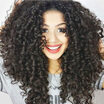 Junsi Afro Kinky Curly Long Wigs For Black Beauty Women Wig junsi kopen in de aanbieding