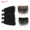 Alot Frontal Closure With Bundles 13X4 Baby Hair Pre Plucked Peruvian Kinky Curly Human Free Part Remy alot kopen in de aanbieding Alot Frontal Closure With Bundles 13X4 Baby Hair Pre Plucked Peruvian Kinky Curly Human Free Part Remy alot kopen in de aanbieding
