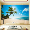 Colomac Custom Mural Wallpaper Seaview Coconut Palm Landscape Wall Art Living Room Sofa Bedroom Beach Tv Backdrop Murals colomac kopen in de aanbieding