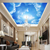 Colomac Modern 3D Photo Wallpaper Blue Sky And White Clouds Wall Papers Home Interior Decor Living Room Ceiling Lobby Mural colomac kopen in de aanbieding