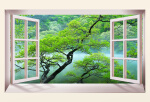 Colomac Custom 3D Mural Landscape Trees Window Wallpaper Background Modern Decorative Sofa Tv Room colomac kopen in de aanbieding Colomac Custom 3D Mural Landscape Trees Window Wallpaper Background Modern Decorative Sofa Tv Room colomac kopen in de aanbieding