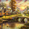 Colomac Custom 3D Mural Wallpaper Hand Painted European Style Forest Hut Night View Oil Painting Art Wall Living Room Paper colomac kopen in de aanbieding Colomac Custom 3D Mural Wallpaper Hand Painted European Style Forest Hut Night View Oil Painting Art Wall Living Room Paper colomac kopen in de aanbieding