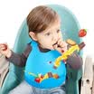 Linmy Linmy baby bibs saliva towel baby waterproof bib all silicone stereo rice pocket blue MWDDL-810