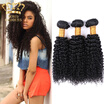 Malaysian Kinky Curly Virgin Hair 4Bundles Human Bundles Cheap Free Shipping huismerk kopen in de aanbieding