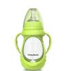 MillyMally infant macarons shatter-resistant glass bottle wide caliber baby supplies 240ML fresh green