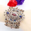 2017 Unique Charm Retro Cuff Bracelet For Women Gold Color Turkish Style Adjust Size Big Love Bracelet Party Jewelry Accessories