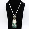 New Turkish Bead Long Pendant Necklace Women Bead Tassels Sweater Chain Necklace Retro Gold Color Resin Beads Pendant Jewelry