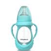 MillyMally Infant Macarons Drop Glass Bottle Wide Diameter Baby Supplies 240ML Serenity Blue