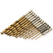 Gbtiger 13Pcs 15Mm 65Mm Titanium Coated Hss Drill Bit Set 025 Inch Hex Shank gbtiger kopen in de aanbieding Gbtiger 13Pcs 15Mm 65Mm Titanium Coated Hss Drill Bit Set 025 Inch Hex Shank gbtiger kopen in de aanbieding
