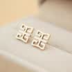 2018 new design fashion stud earring for women stainless steel jewelry e4461