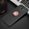 Samsung Galaxy S7 Edge Luxury Metal Ring Magnetic Bracket Shockproof Cooling TPU Phone Case