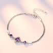 High Quality Cubic Zirconia Fashion Flower Charms Bracelets Jewelry For Women Accessories Rhinestone Bracelet WHBK15