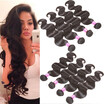 Glary Indian Virgin Human Hair Body Wave 4 Bundles 100 Unprocessed Weave Natural Black glary kopen in de aanbieding