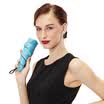 Hong Kong BANANA capsule series five fold umbrella ultra light mini folding umbrella anti-UV sunscreen umbrella female rain dual-use umbrella sun umbrella sky blue