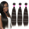 Glary 8A Peruvian Human Hair 3 Bundles Silky Straight Weaves 100 Unprocessed Virgin Natural Black Color glary kopen in de aanbieding