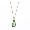 Aiyaya Vintage Classic Triangle Studded Clear High Quality Crystal Pendant Necklace Chain For Womens