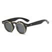 SHAUNA plegable punk Mujeres gafas de sol redondas Retro Steampunk Hombres Rojo tintado claro UV400