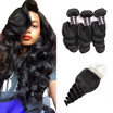 Ishow Peruvian 7A Loose Wave Human Hair 3Bundles With Closure 44 Inch Free Part Baby Extensions ishow kopen in de aanbieding Ishow Peruvian 7A Loose Wave Human Hair 3Bundles With Closure 44 Inch Free Part Baby Extensions ishow kopen in de aanbieding